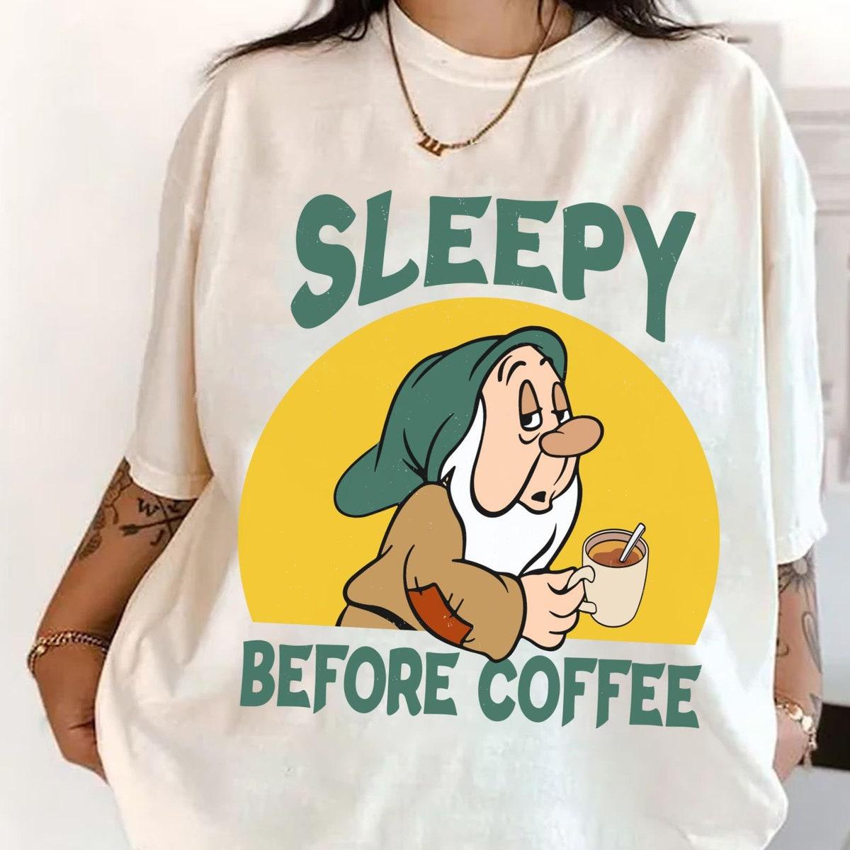 Vintage Sleepy Dwarf Before Coffee Shirt 3