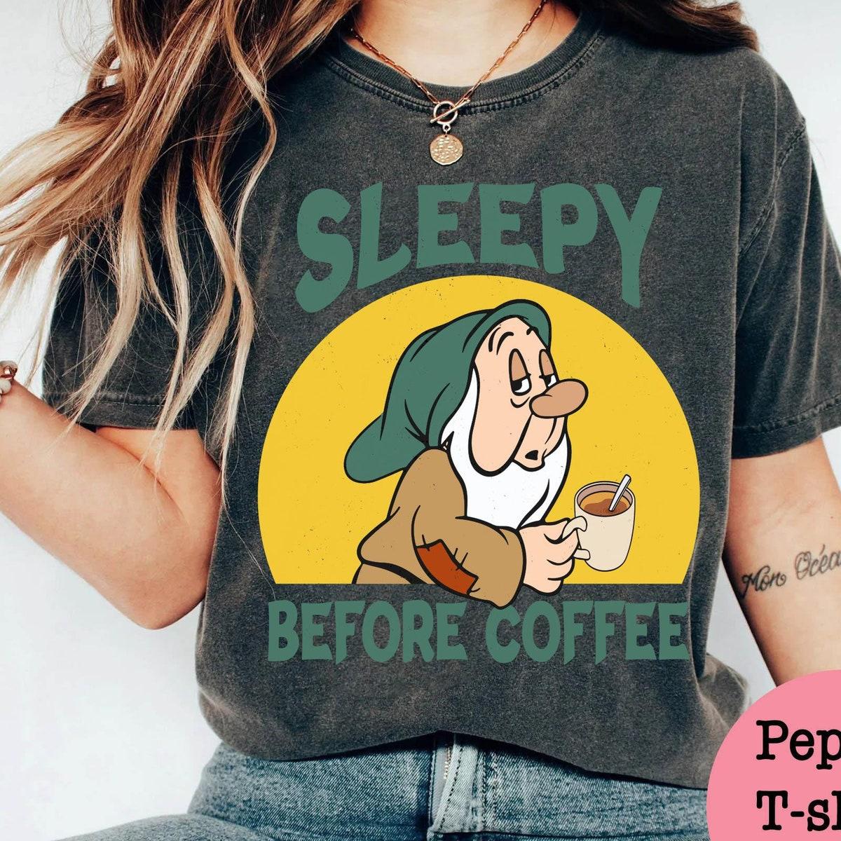 Vintage Sleepy Dwarf Before Coffee Shirt 4