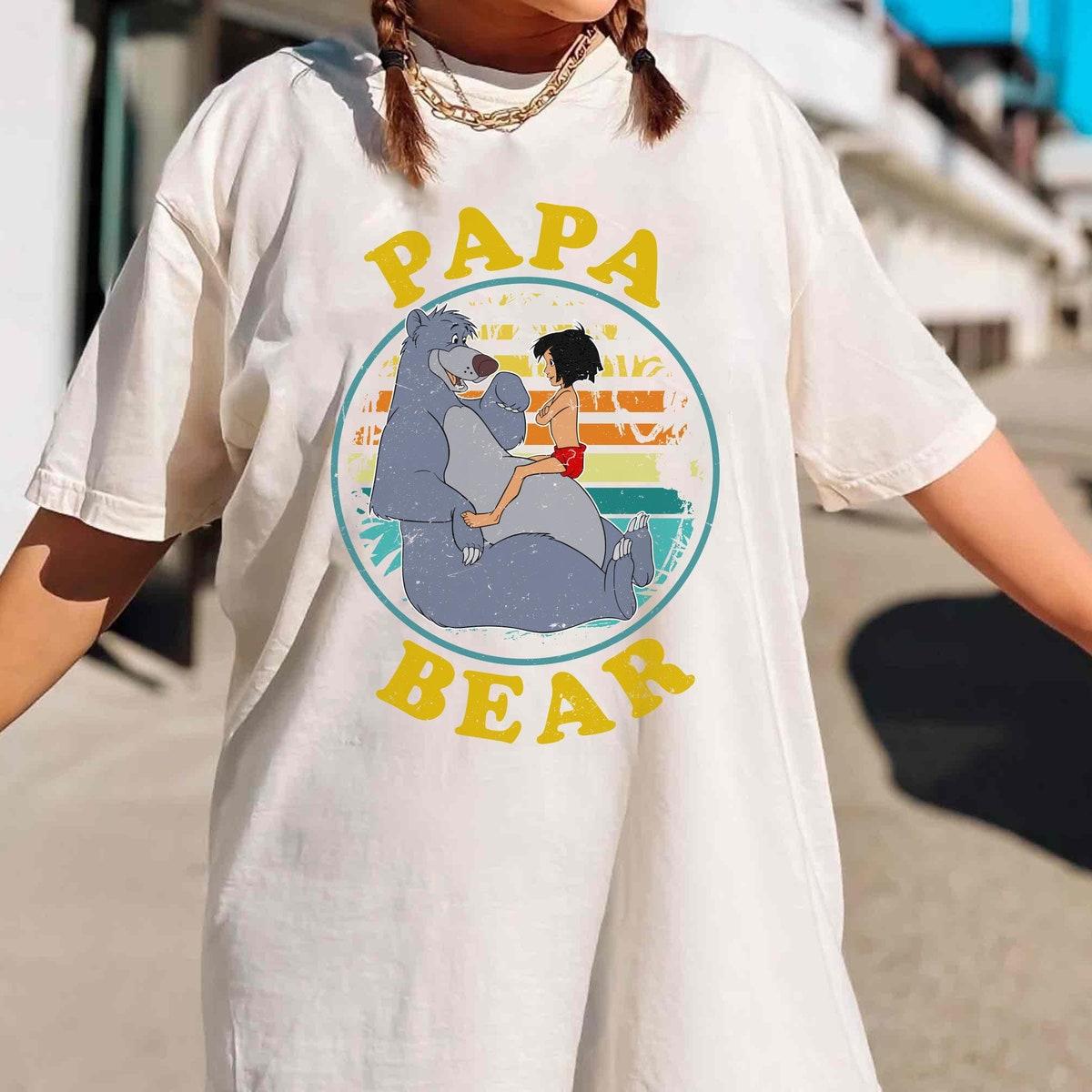 Vintage The Jungle Book Mowgli Baloo Papa Bear Shirt 2