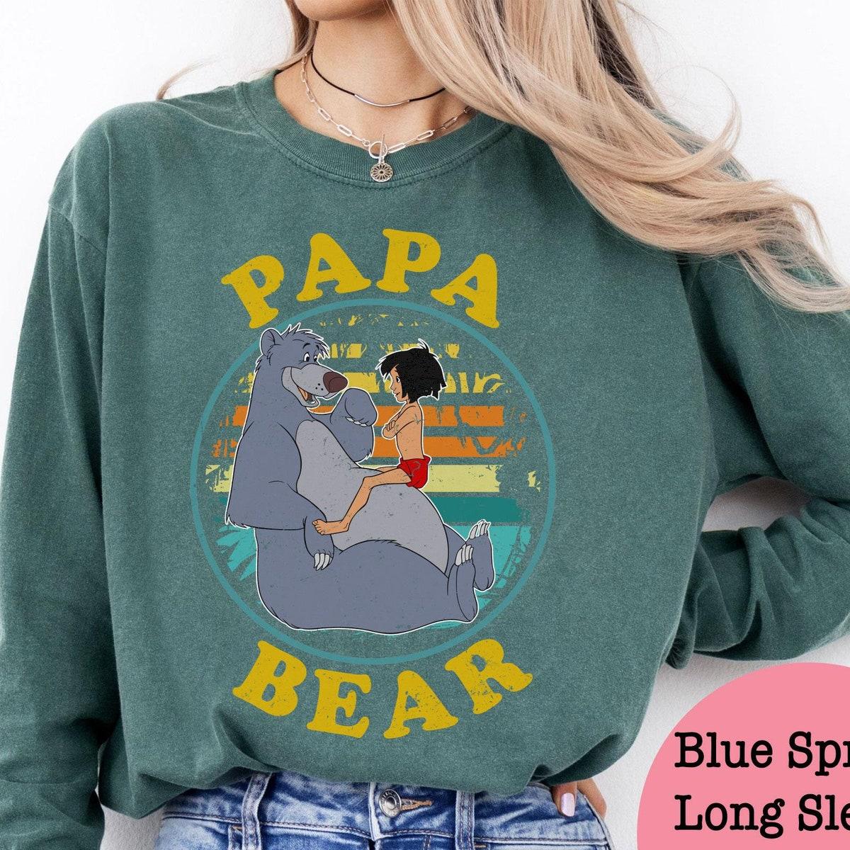 Vintage The Jungle Book Mowgli Baloo Papa Bear Shirt 5