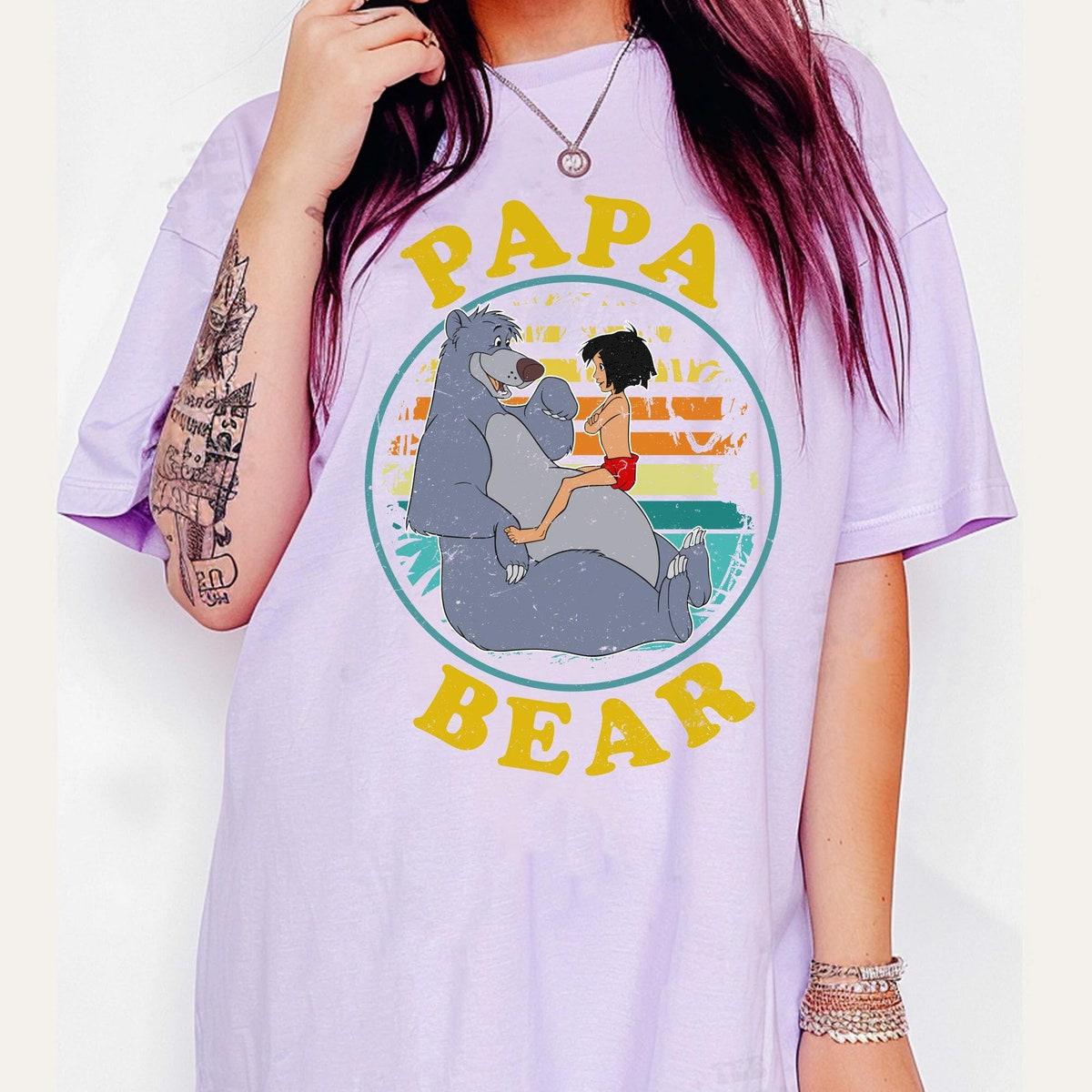 Vintage The Jungle Book Mowgli Baloo Papa Bear Shirt 6