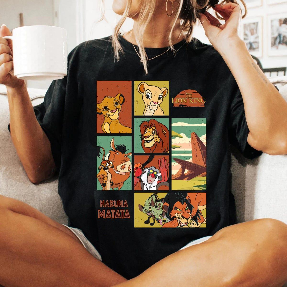 Vintage The Lion King Hakuna Matata Simba Timon Pumba Scar Shirt 1