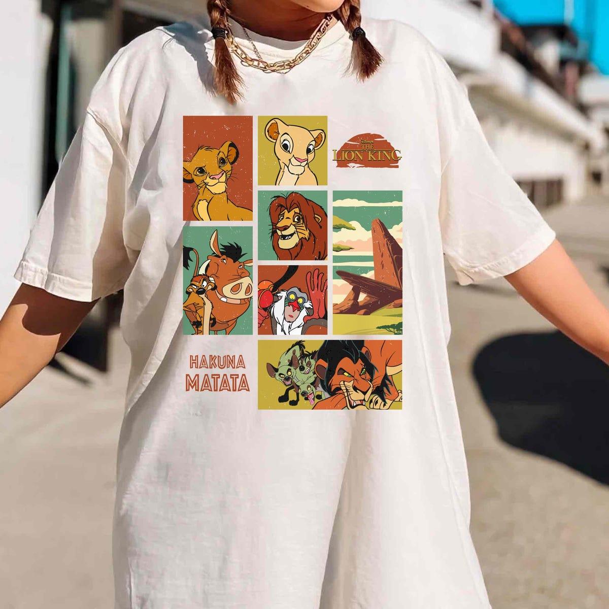 Vintage The Lion King Hakuna Matata Simba Timon Pumba Scar Shirt 2