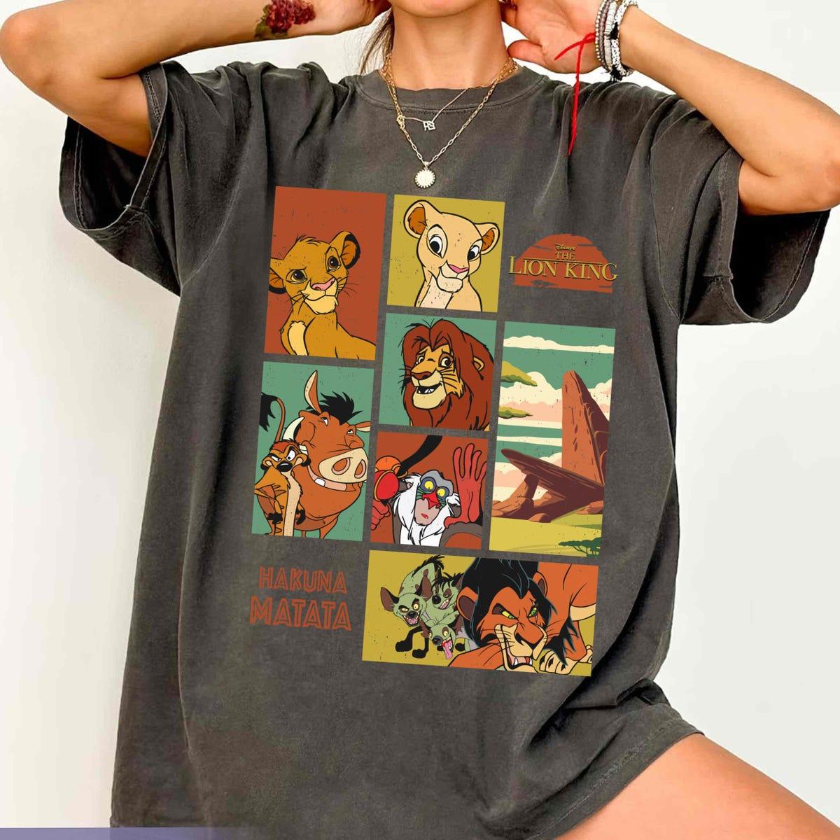 Vintage The Lion King Hakuna Matata Simba Timon Pumba Scar Shirt 3