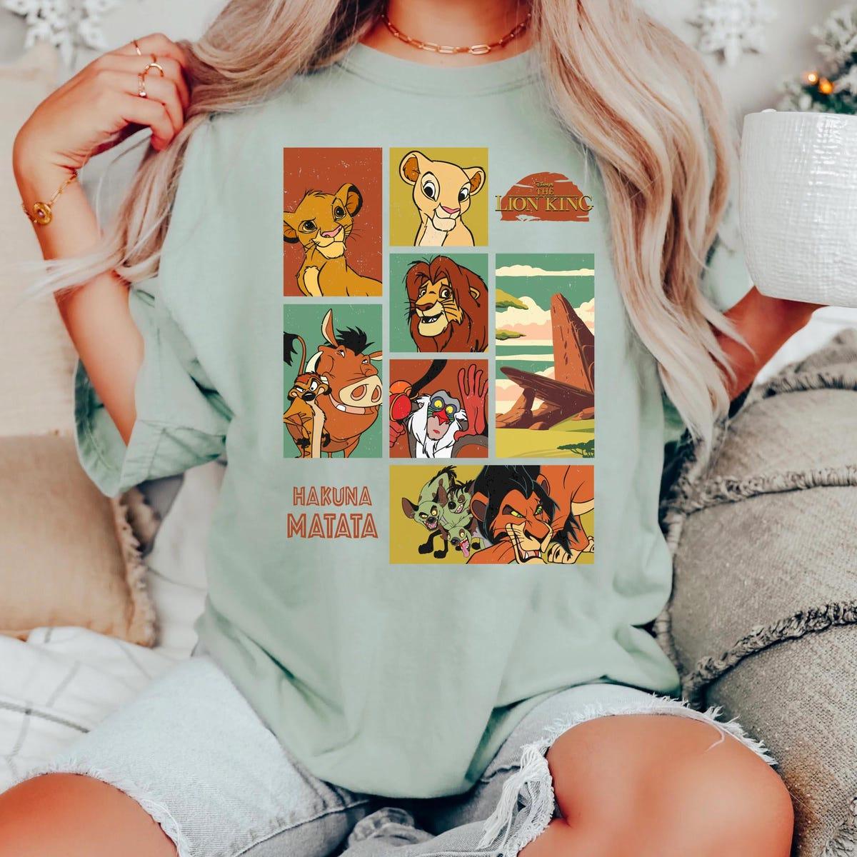 Vintage The Lion King Hakuna Matata Simba Timon Pumba Scar Shirt 4