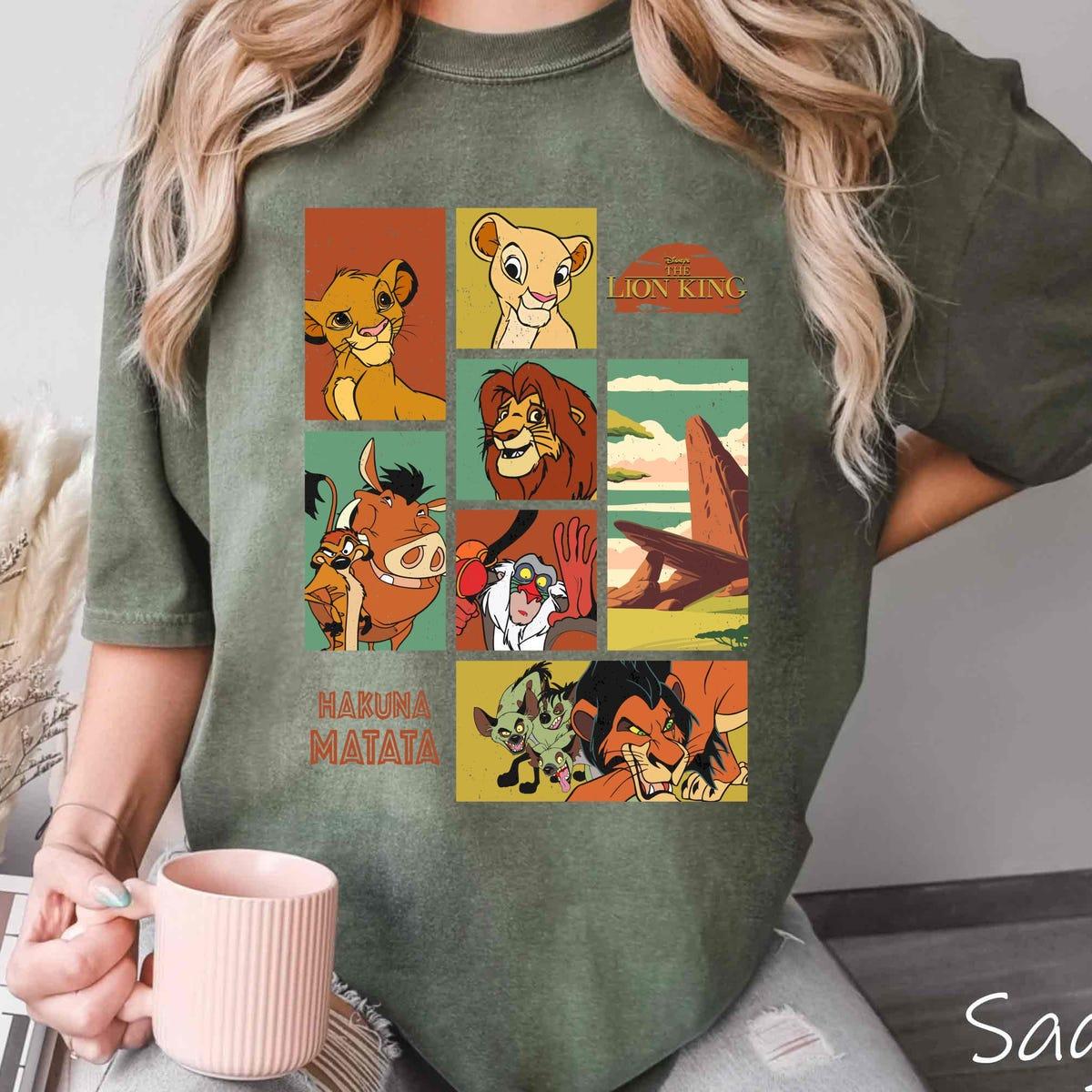 Vintage The Lion King Hakuna Matata Simba Timon Pumba Scar Shirt 5