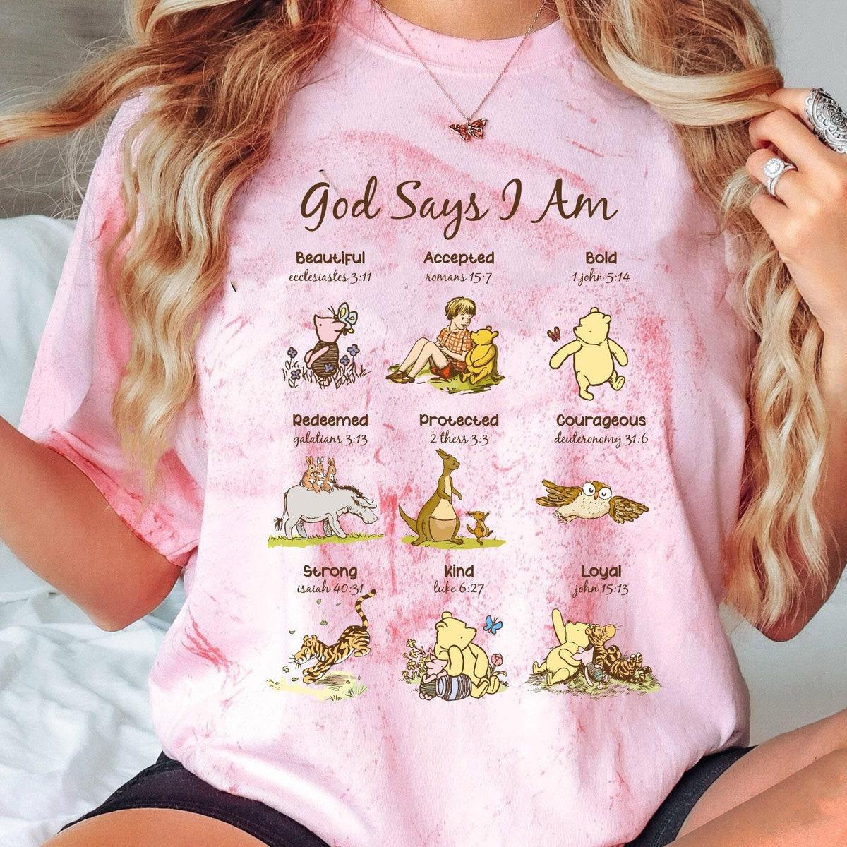 Vintage Winnie The Pooh God Says I Am Blast Shirt 2