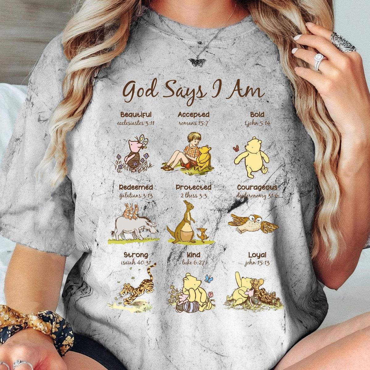 Vintage Winnie The Pooh God Says I Am Blast Shirt 4