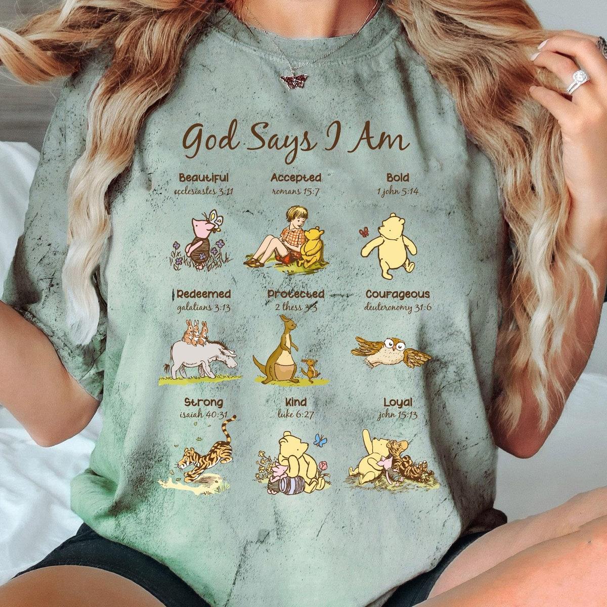 Vintage Winnie The Pooh God Says I Am Blast Shirt 5