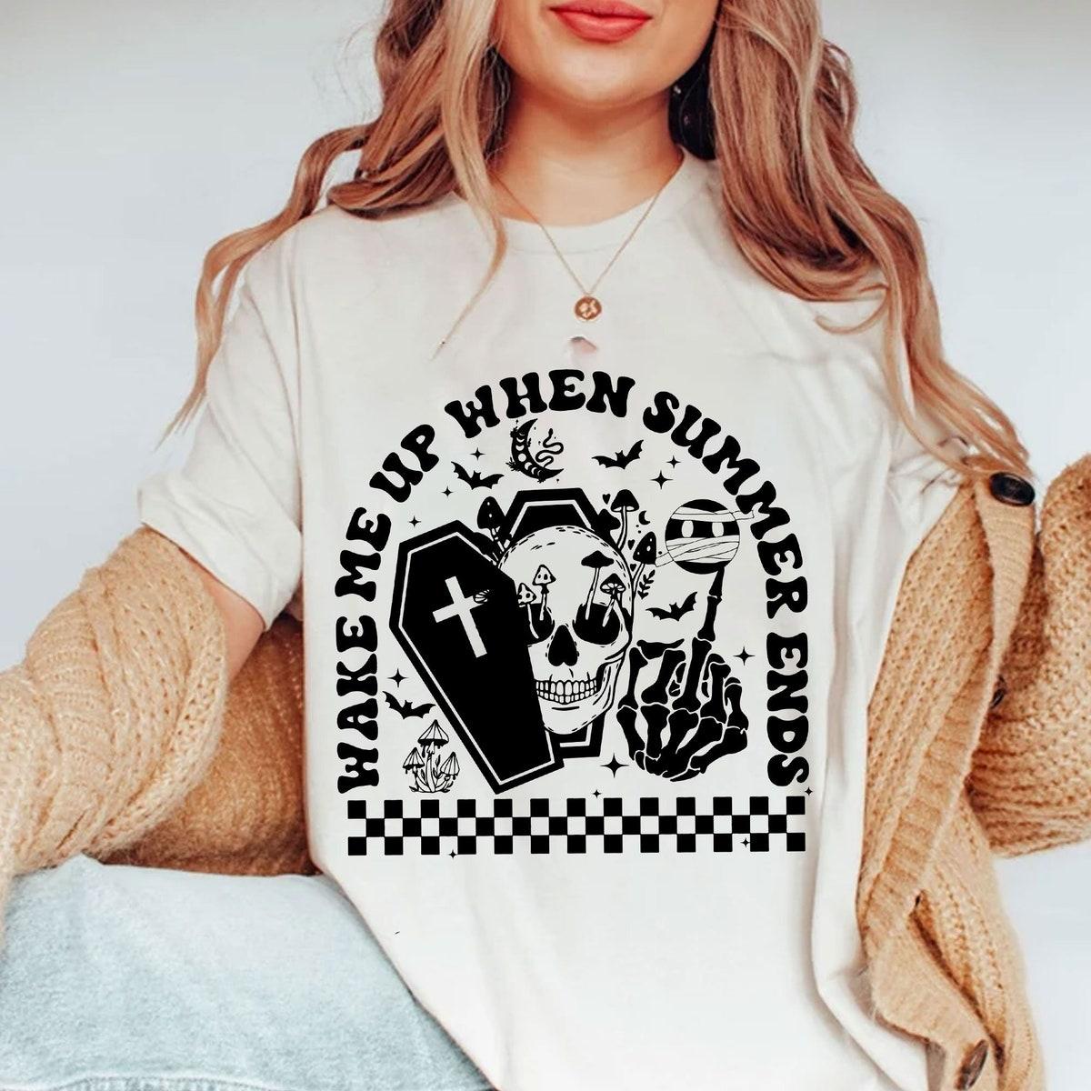 Wake Me Up When Summer Ends Halloween Shirt 2