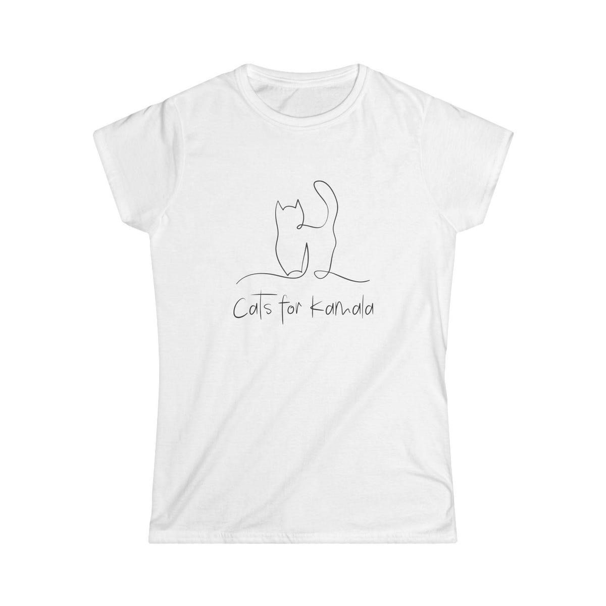 Women's Cats For Kamala Harris 2024 Shirt 4