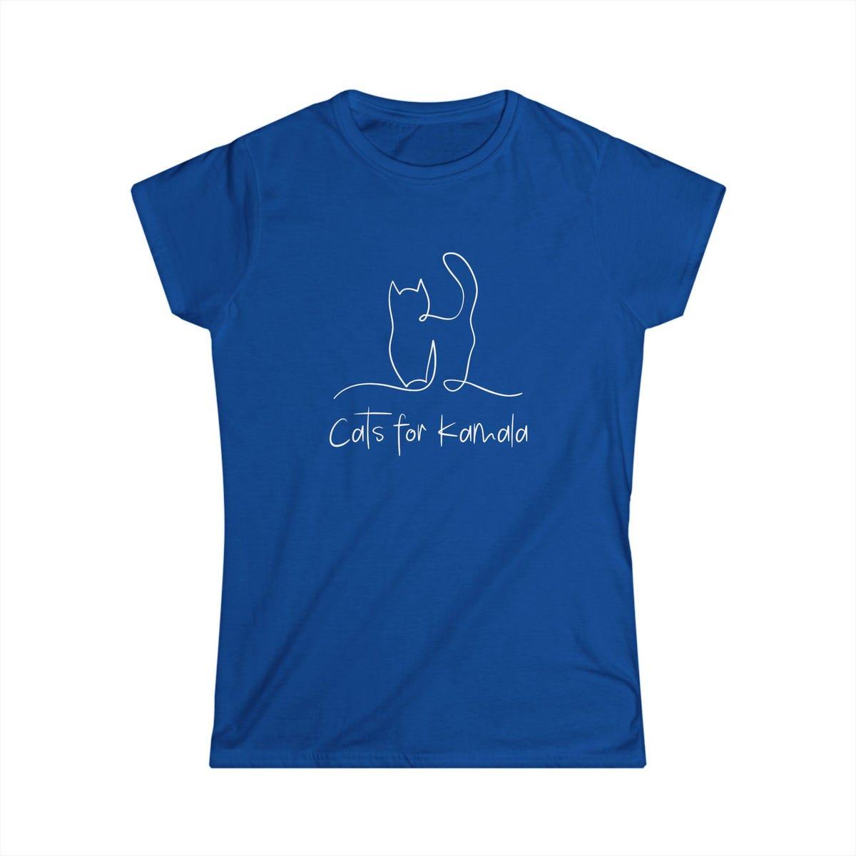 Women's Cats For Kamala Harris 2024 Shirt 5