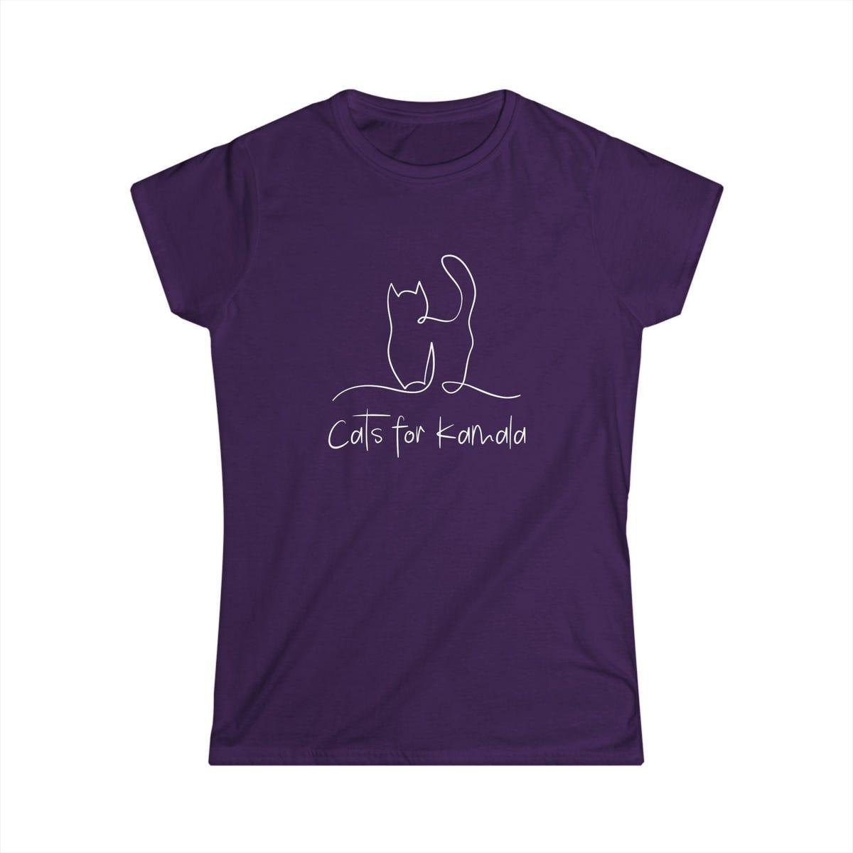 Women's Cats For Kamala Harris 2024 Shirt 6