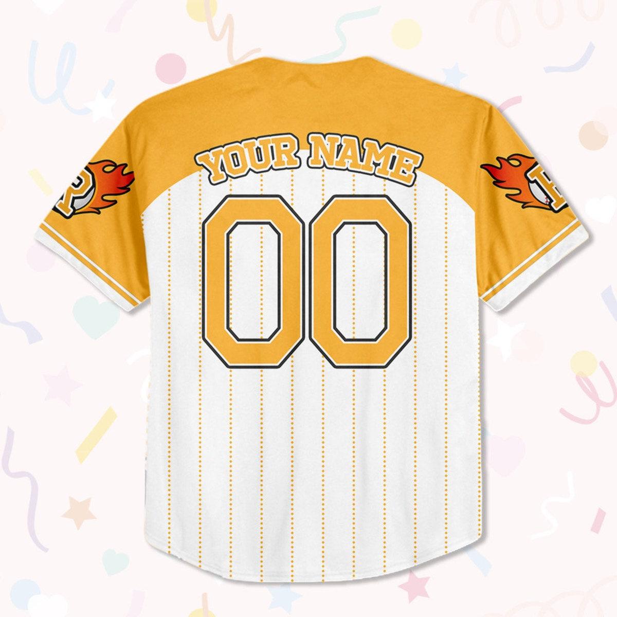 Custom Cars Ramirez Yellow Jersey Personalized Baseball Jersey 3