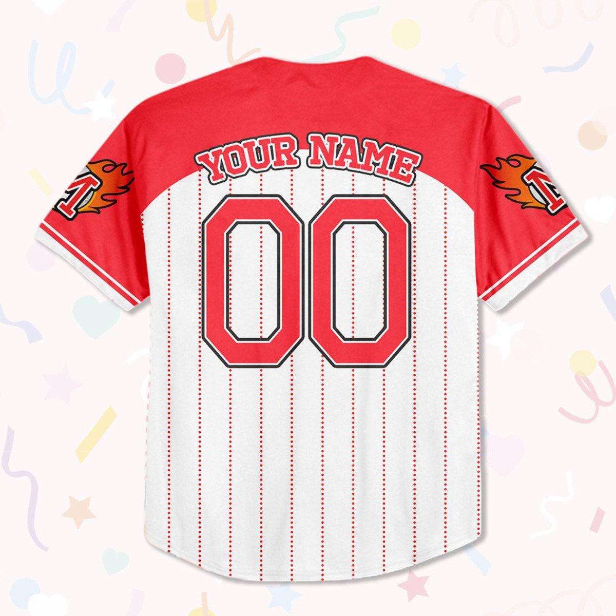 Custom Disney Cars Lightning Mcqueen Collection Awesome Baseball Jersey 3