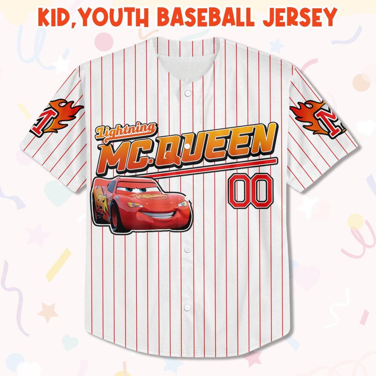 Custom Disney Mcqueen Jersey Custom Text Baseball Jersey 2