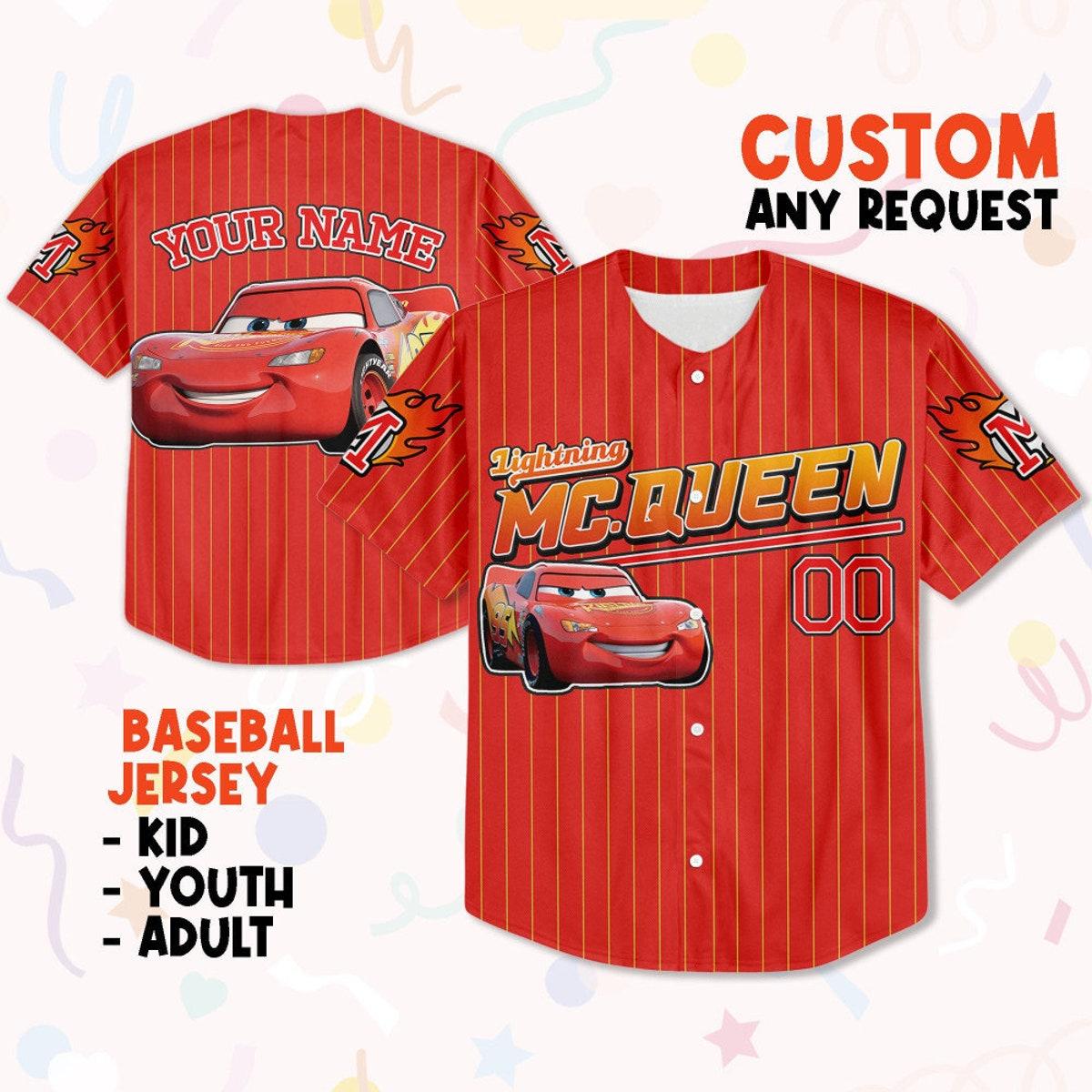 Custom Lightning Mcqueen Jersey Baseball Jersey 1