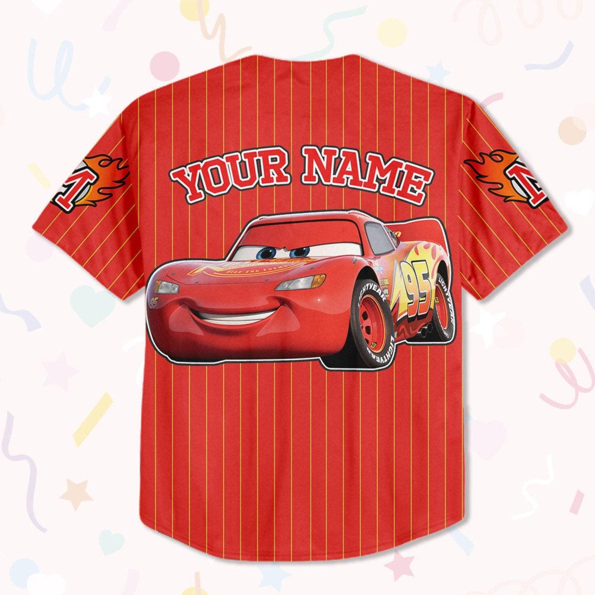 Custom Lightning Mcqueen Jersey Baseball Jersey 3