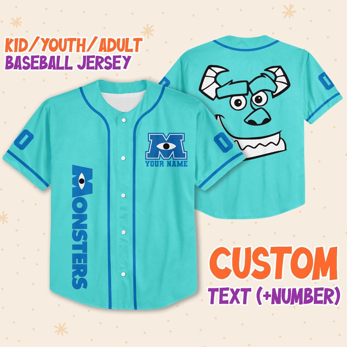 Custom Monster Movie Baseball Jersey 1