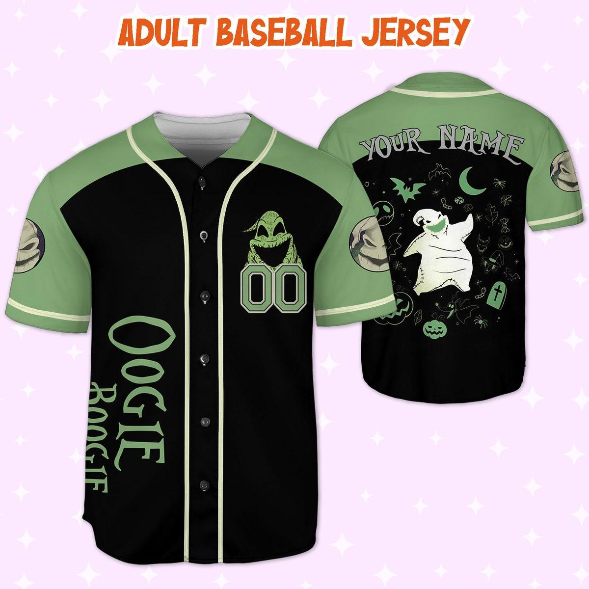 Custom Nightmare Before Christmas Jack Skellington Baseball Jersey 1