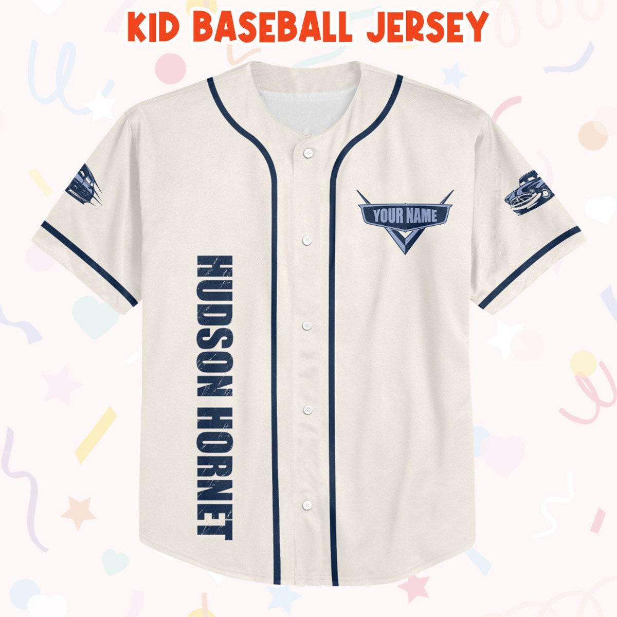 Personalize Cars Fabulous Hudson Hornet Custom Text Baseball Jersey 2