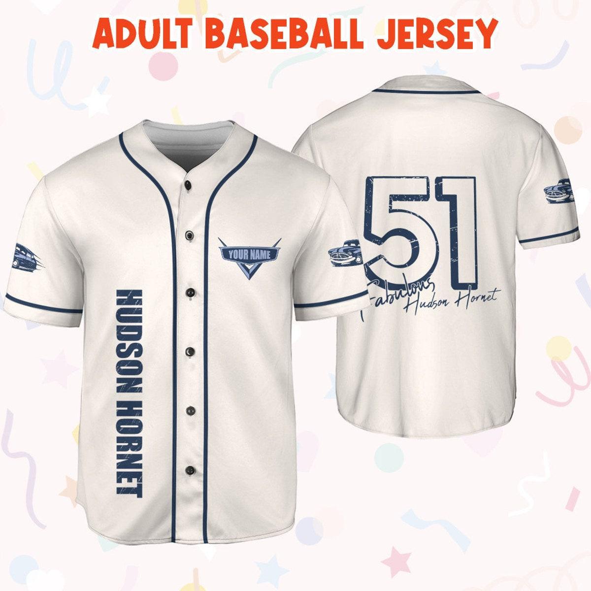 Personalize Cars Fabulous Hudson Hornet Custom Text Baseball Jersey 6