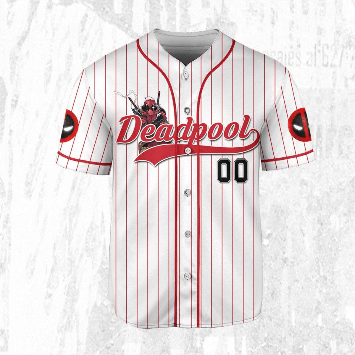 Personalize Deadpool Grenade Wolverine And Deadpool Baseball Jersey 3