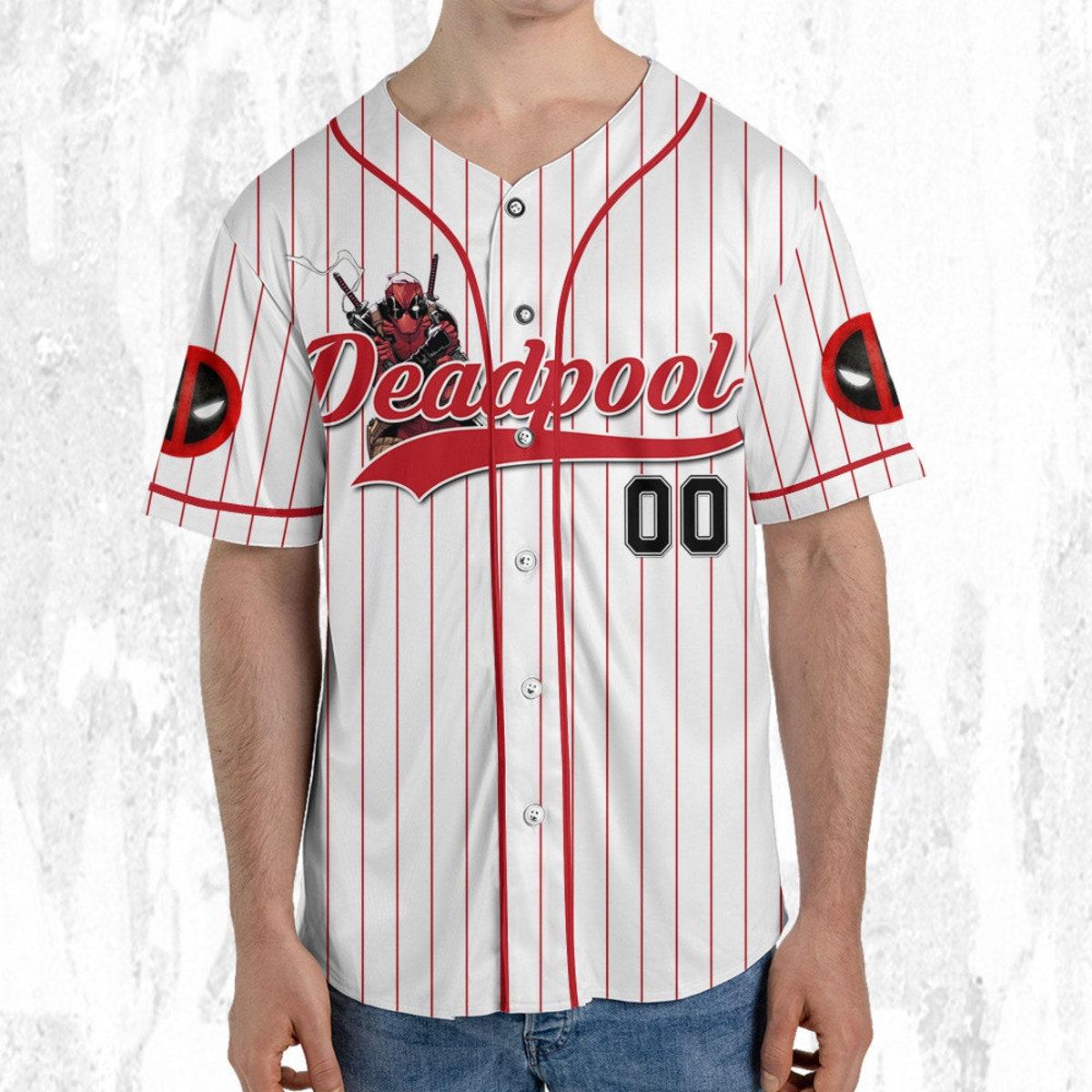 Personalize Deadpool Grenade Wolverine And Deadpool Baseball Jersey 5