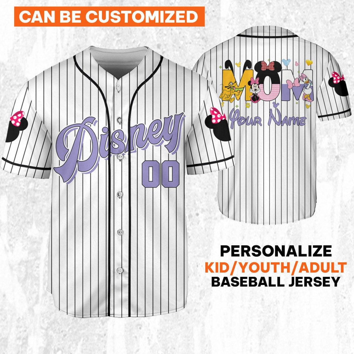 Personalize Disney Mom Jersey Disney Baseball Jersey 1