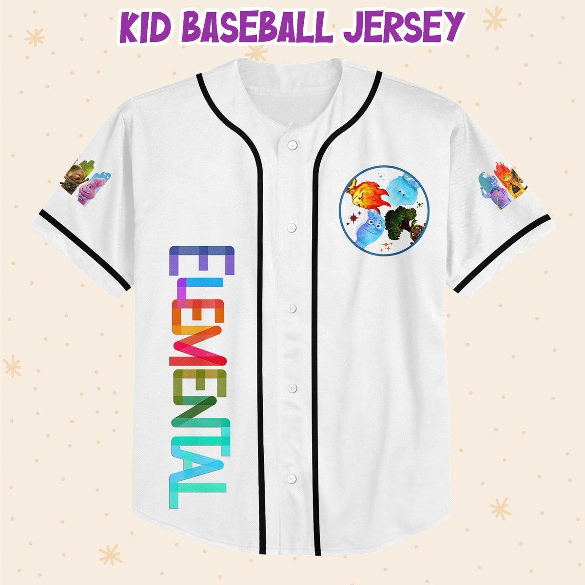 Personalize Disney Pixar Elemental Mickey Head Disney Baseball Jersey 2