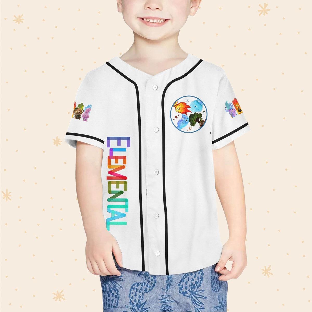 Personalize Disney Pixar Elemental Mickey Head Disney Baseball Jersey 4