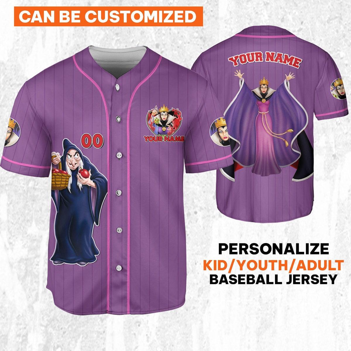 Personalize Disney Snow White And The Seven Dwarfs Baseball Jersey 1