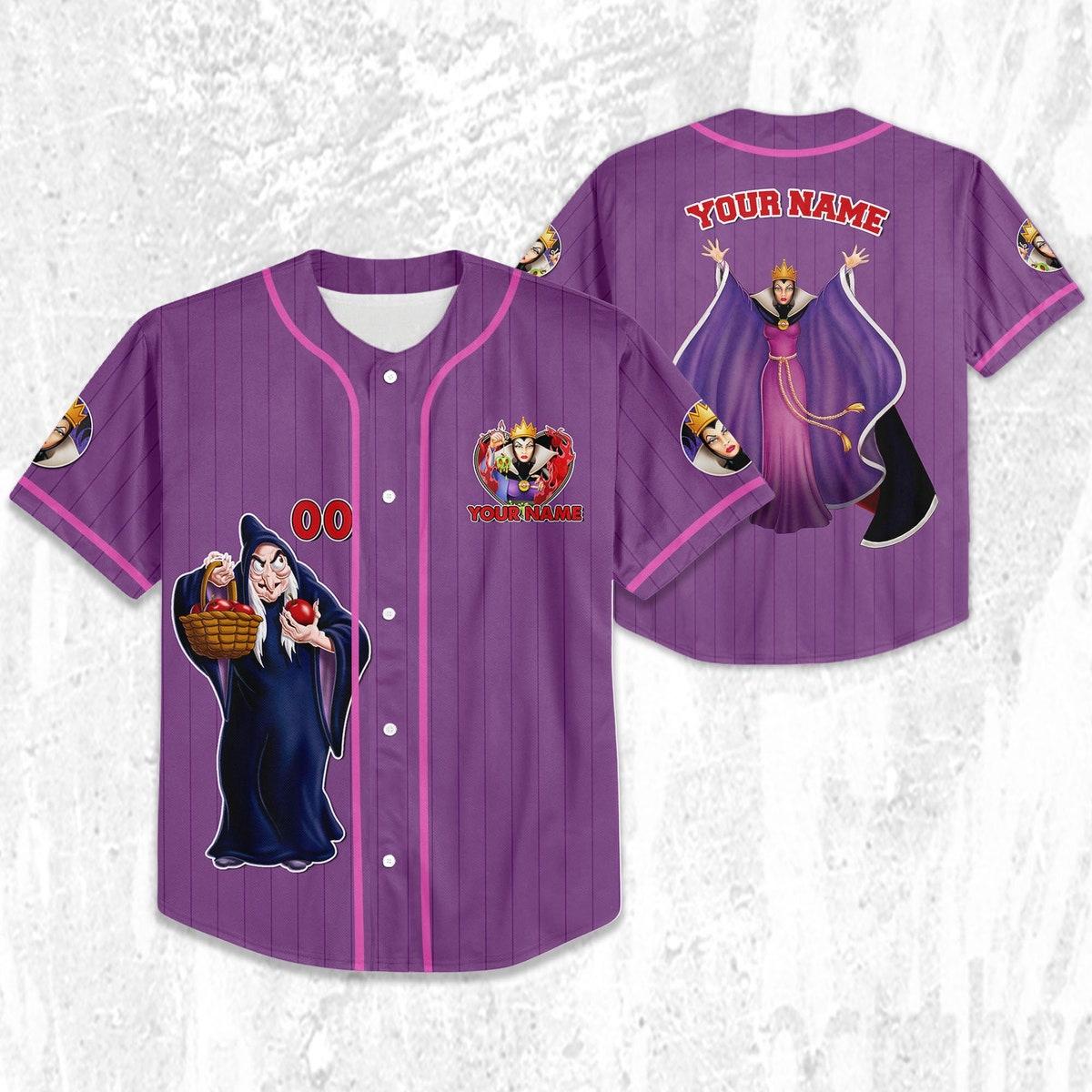 Personalize Disney Snow White And The Seven Dwarfs Baseball Jersey 2