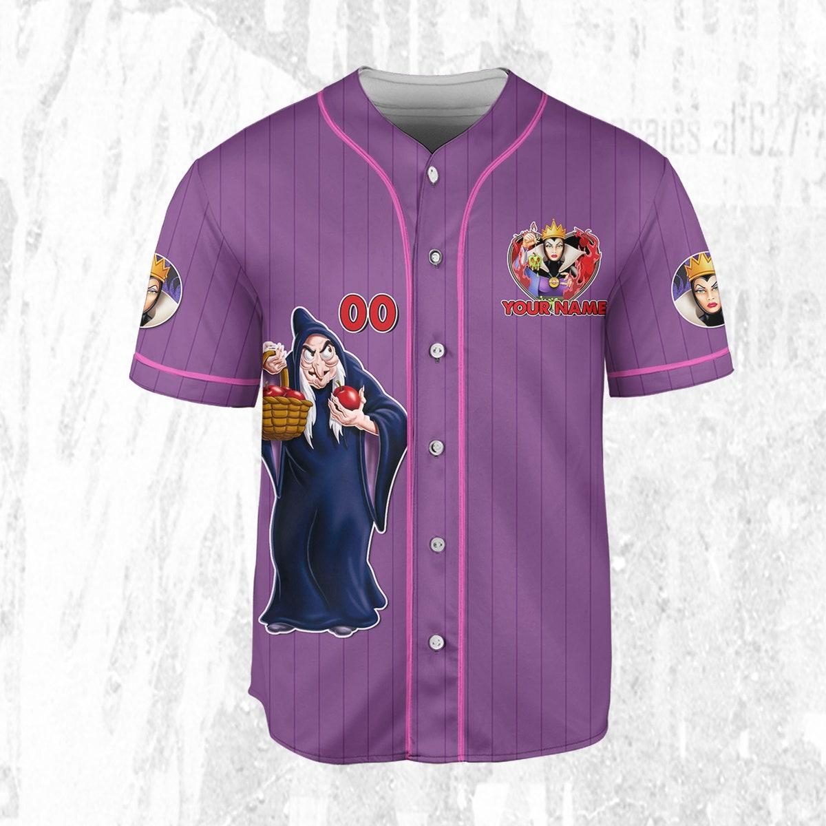 Personalize Disney Snow White And The Seven Dwarfs Baseball Jersey 3