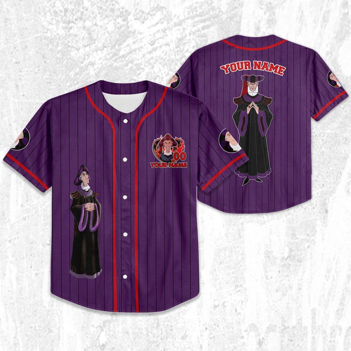 Personalize Disney The Hunchback Of Notre Dame Frollo Baseball Jersey 2