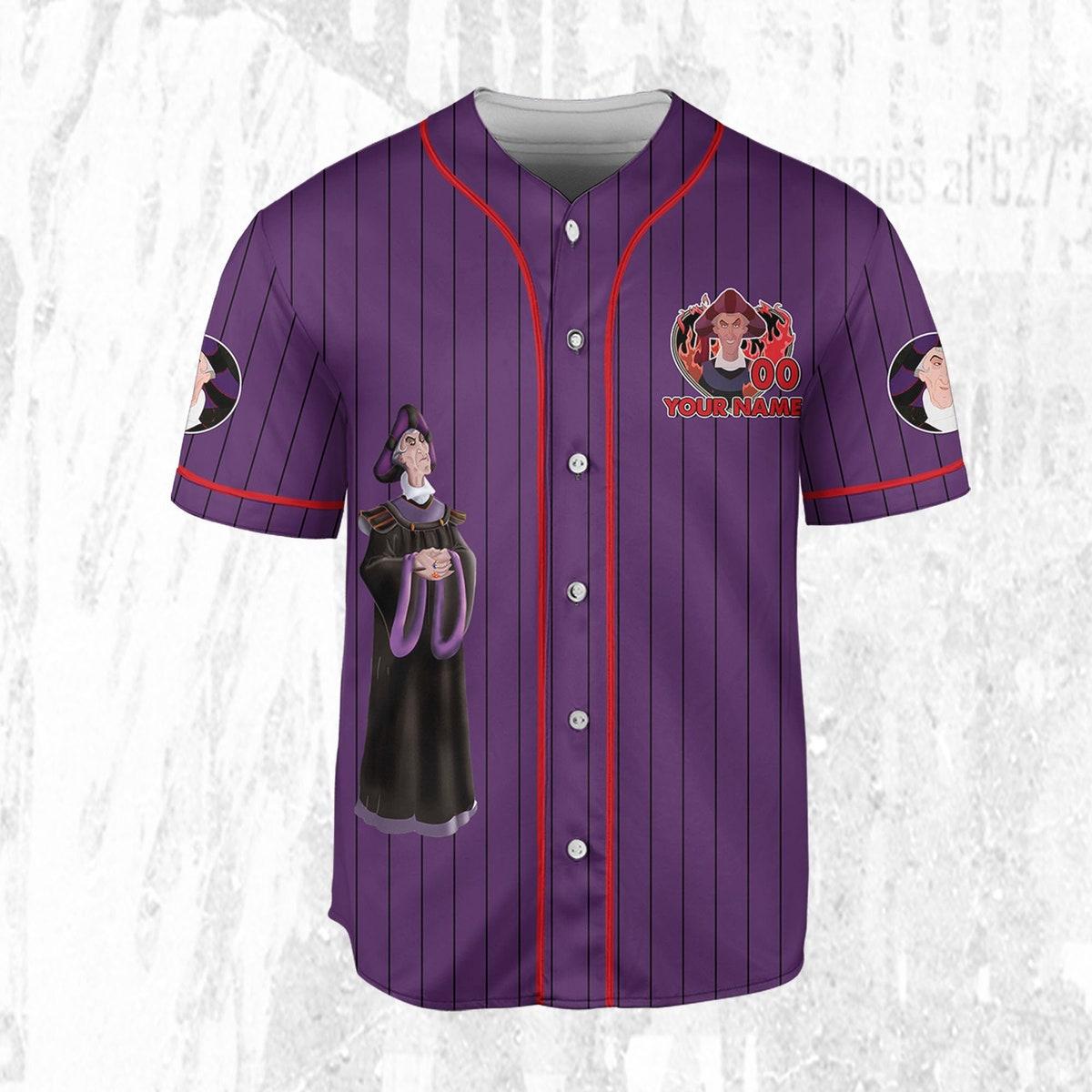 Personalize Disney The Hunchback Of Notre Dame Frollo Baseball Jersey 3