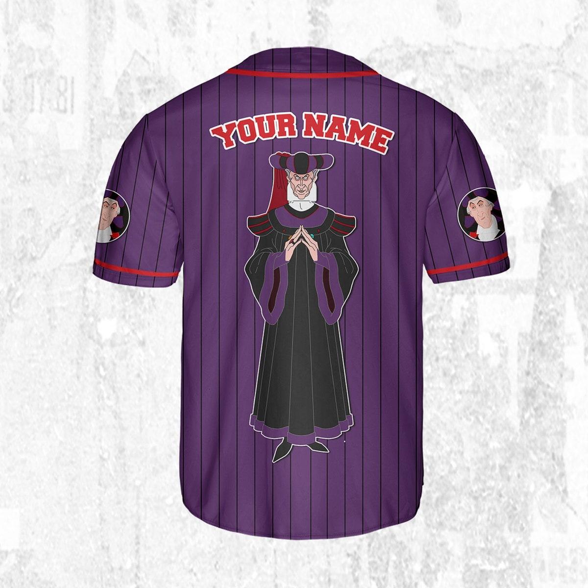 Personalize Disney The Hunchback Of Notre Dame Frollo Baseball Jersey 4