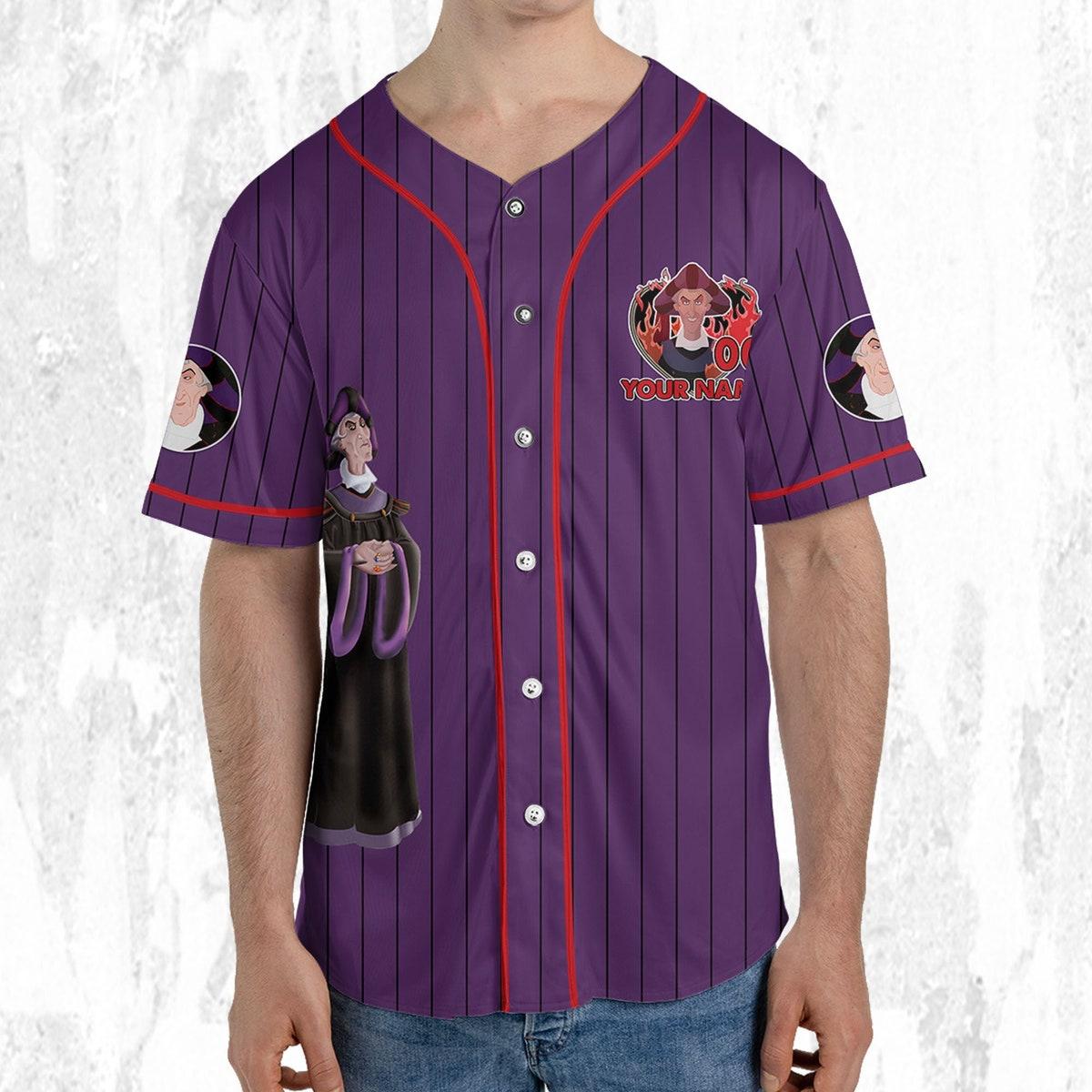 Personalize Disney The Hunchback Of Notre Dame Frollo Baseball Jersey 5