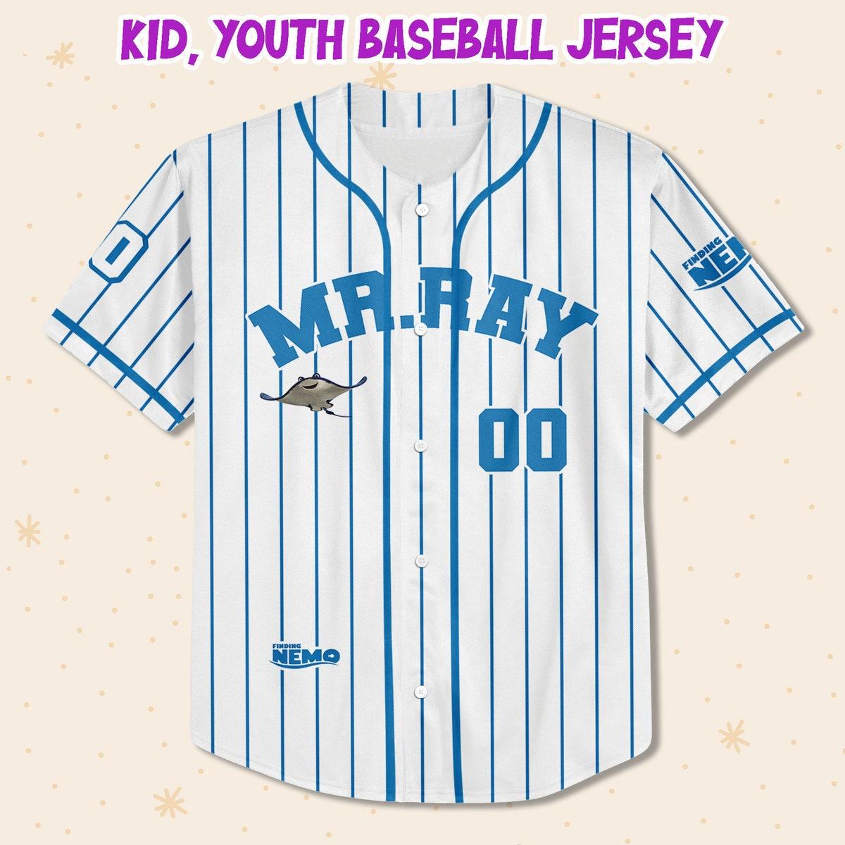 Personalize Finding Nemo Ray Funny Life Jersey Disney Baseball Jersey 2