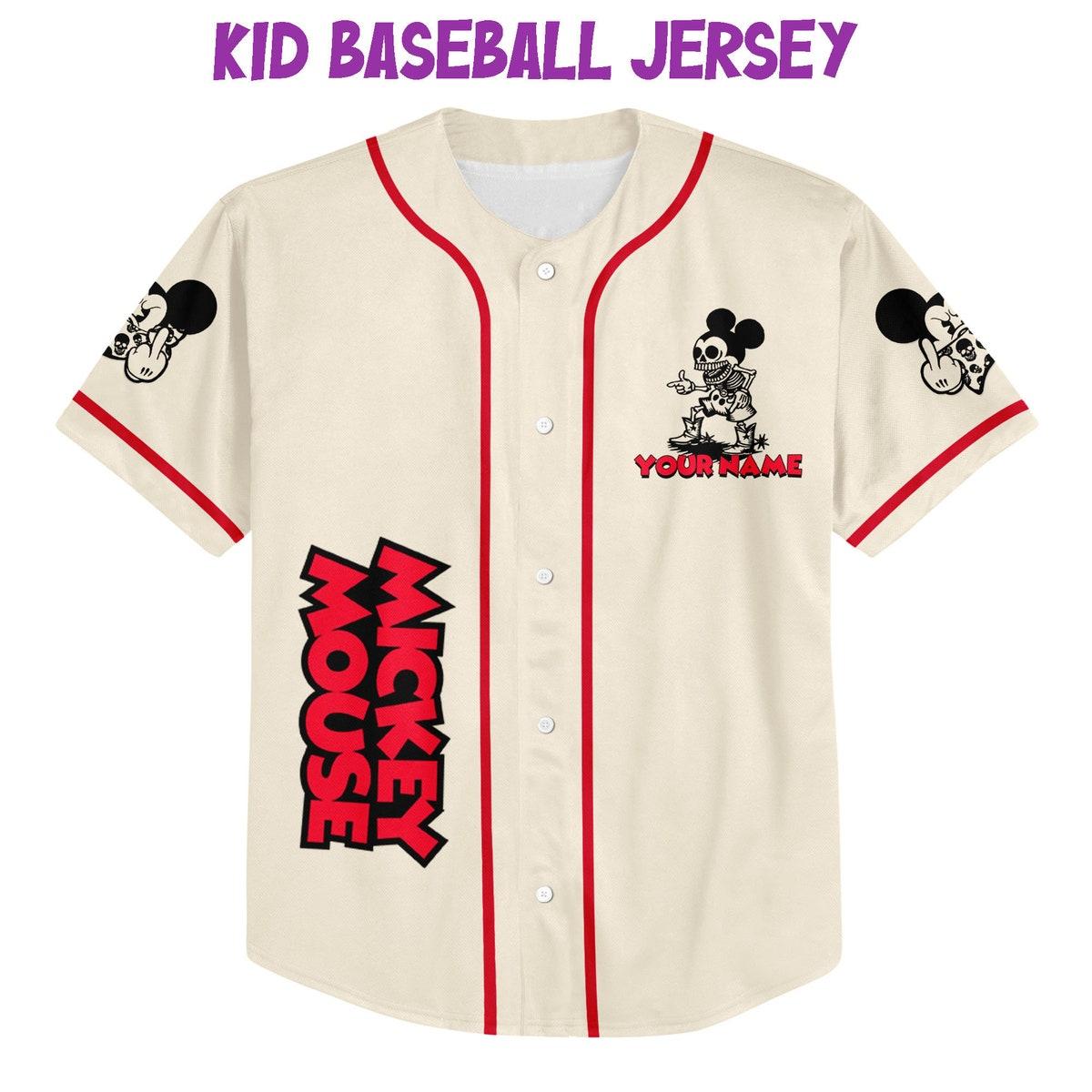 Personalize Jersey Mickey Bad Jersey Disney Baseball Jersey 2