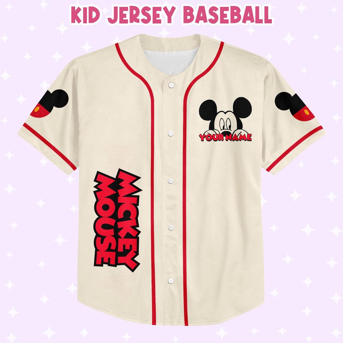 Personalize Jersey Mickey Happy Jersey Disney Baseball Jersey 2