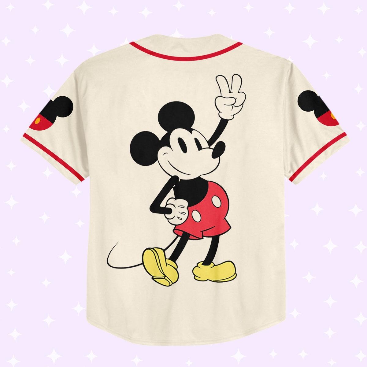 Personalize Jersey Mickey Happy Jersey Disney Baseball Jersey 3