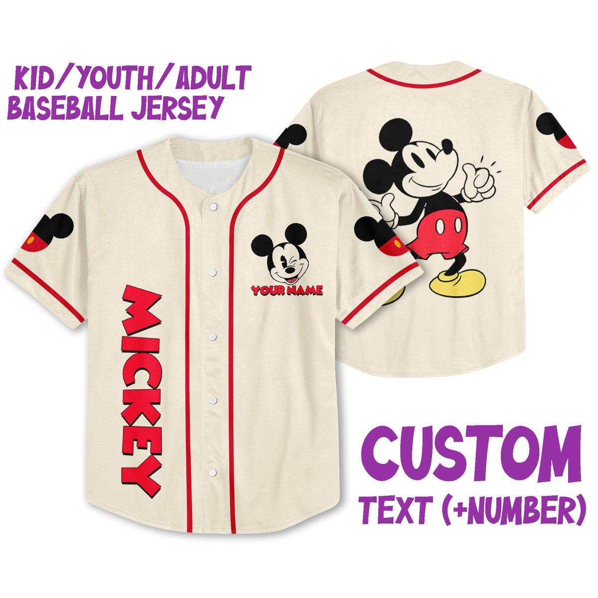 Personalize Jersey Mickey Like Jersey Disney Baseball Jersey 1