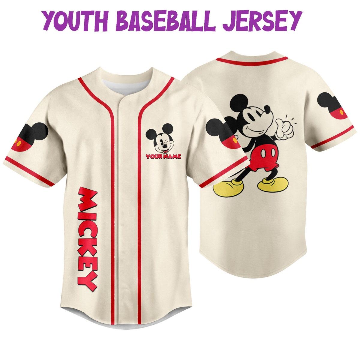 Personalize Jersey Mickey Like Jersey Disney Baseball Jersey 2