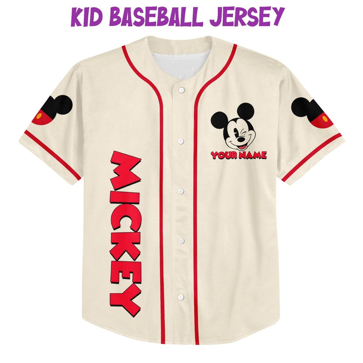 Personalize Jersey Mickey Like Jersey Disney Baseball Jersey 3