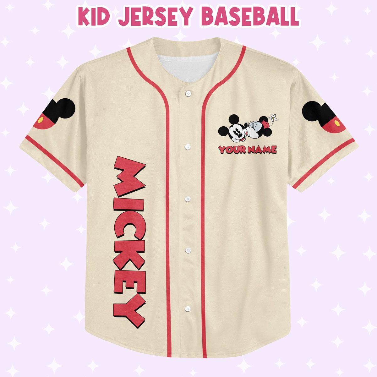 Personalize Jersey Mickey Love Jersey Sports Disney Baseball Jersey 2