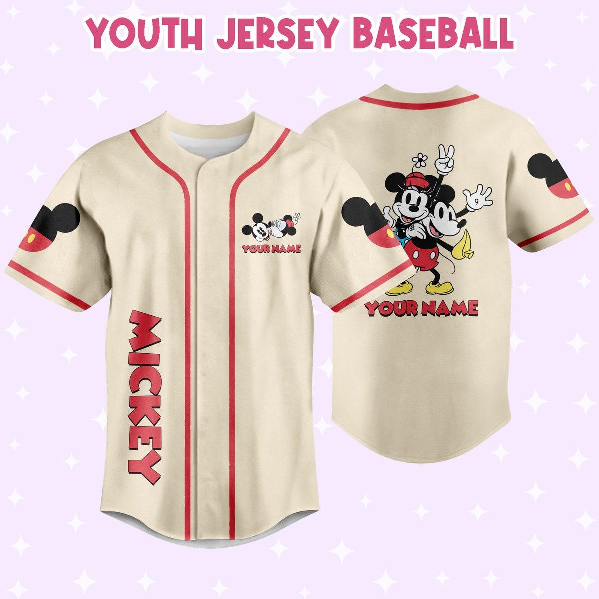 Personalize Jersey Mickey Love Jersey Sports Disney Baseball Jersey 5