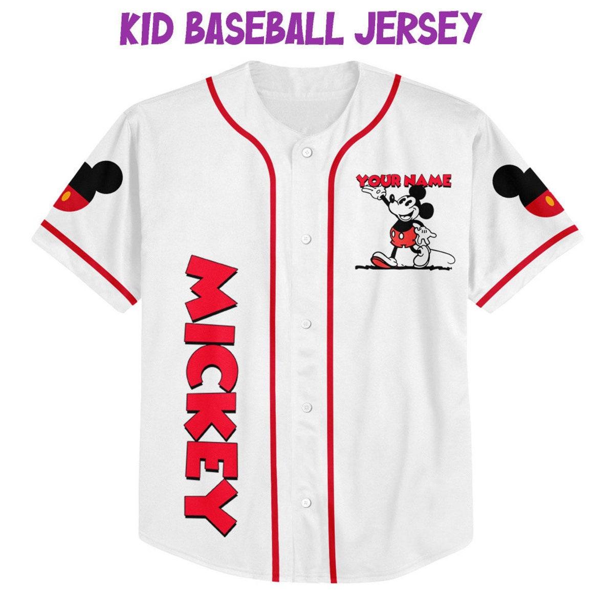 Personalize Jersey Mickey Lucky Jersey Disney Baseball Jersey 2