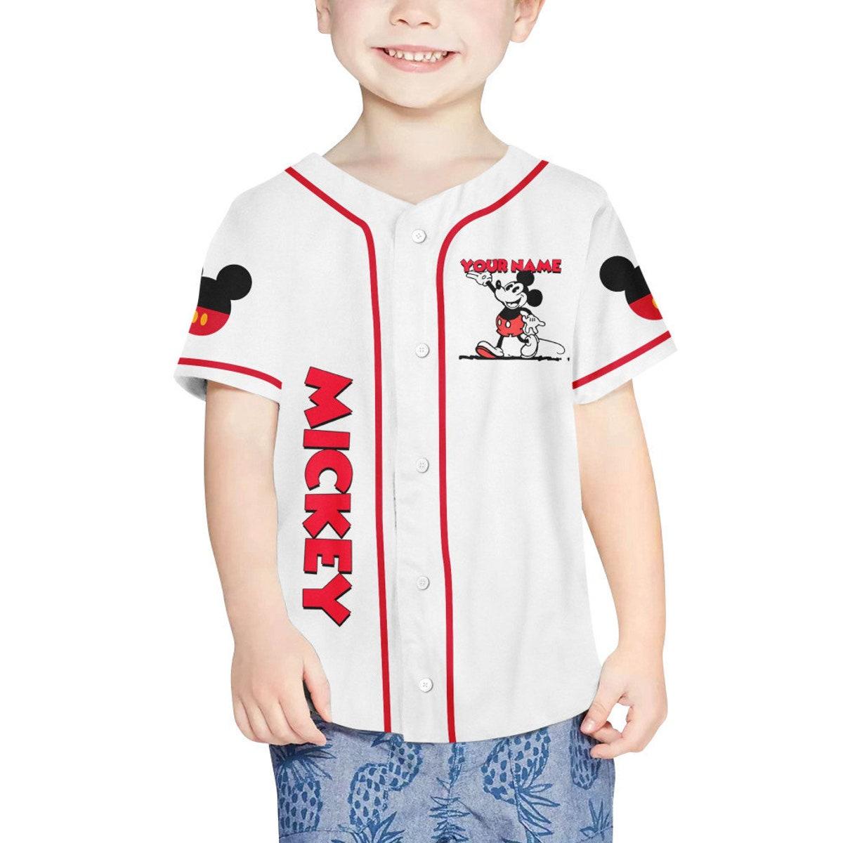 Personalize Jersey Mickey Lucky Jersey Disney Baseball Jersey 4