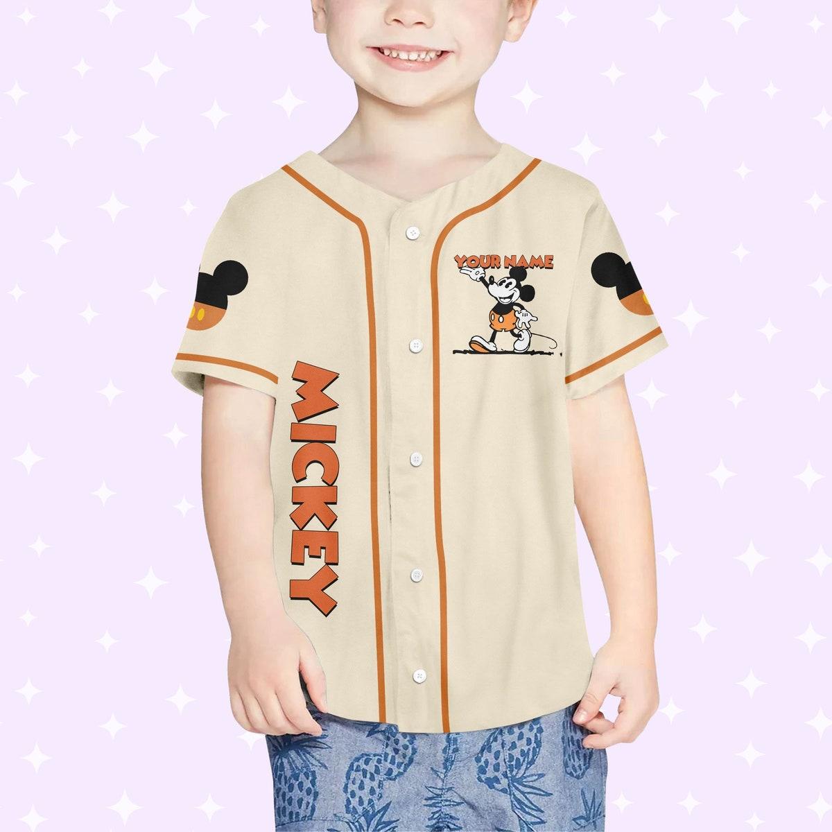 Personalize Jersey Mickey Vintage Jersey Disney Baseball Jersey 4